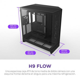 Caja NZXT H9 Flow ATX EATX... 2