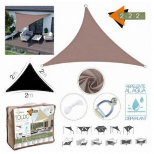 Toldo Triangular 2x2x2 m,...