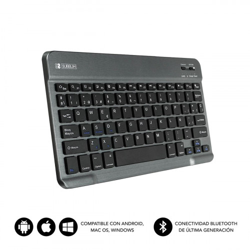 Teclado SUBBLIM Bluetooth Negro/Gris