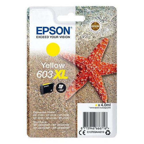 Tinta Epson 603XL Amarillo 4ml...