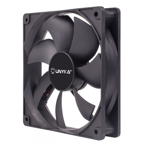 Ventilador 12x12 UNYKA 25mm 4Pin/PWM...