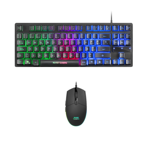 Kit Teclado + Ratón Mars Gaming LED...