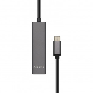 Hub AISENS USB-C a 4xUSB-A...