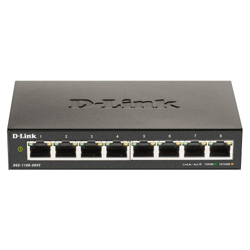 Switch D-Link 8xRJ45 GbE Negro...