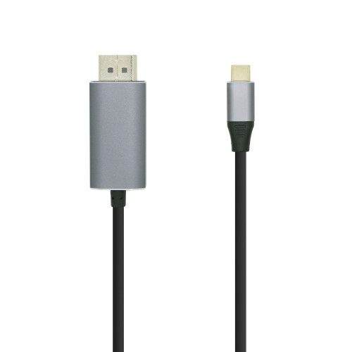 Cable AISENS USB-C/M a DP/M Negro 0.8m