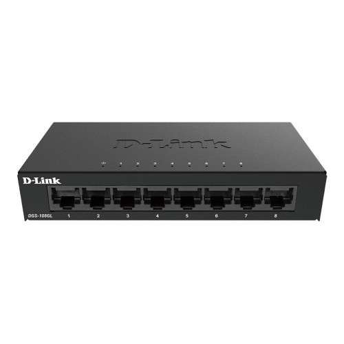 Switch D-Link 8xRJ45 GbE Negro...