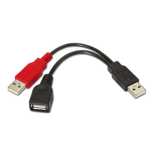 Cable AISENS USB-A/M a 2xUSB-A/H/M...