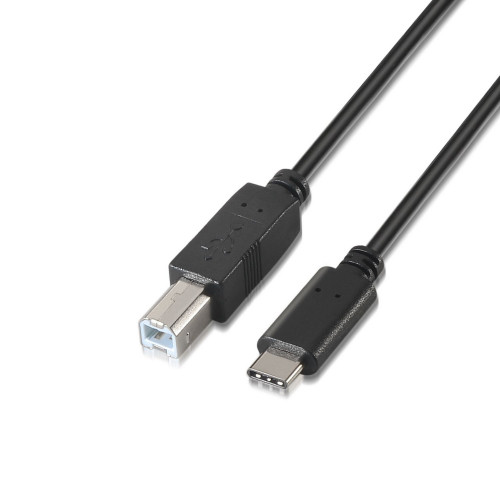 Cable AISENS USB-C/M a USB-B/M 1m...