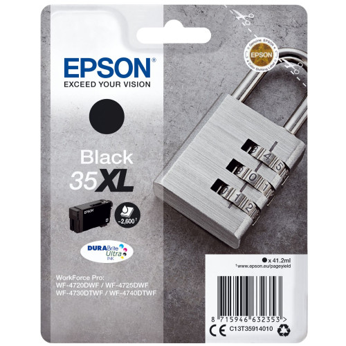 Tinta Epson 35XL Negro 41.2ml 2600...
