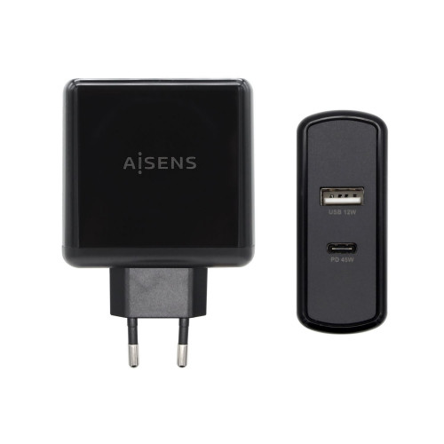 Cargador Pared AISENS 57W 2xUSB Negro...