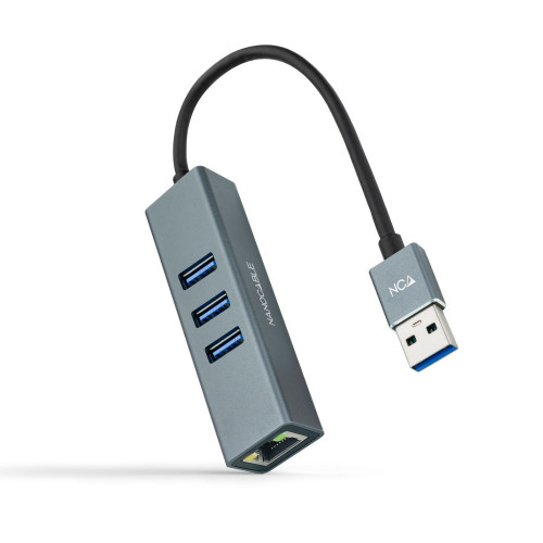 Adaptador Nanocable USB-A a 3x...