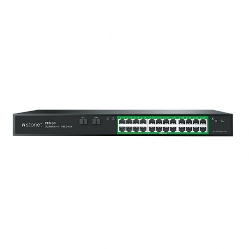 Switch STONET 24xRJ45 GbE 2xSFP PoE...