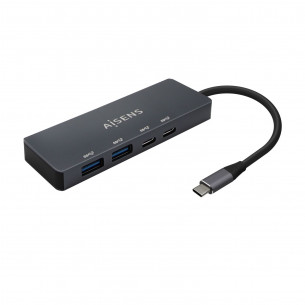 Hub AISENS USB-C a 2xUSB-A...