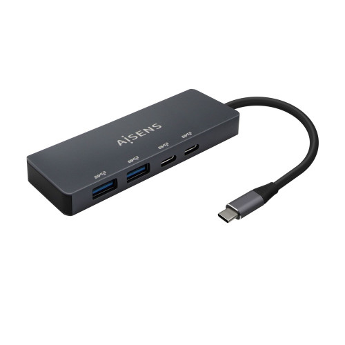 Hub AISENS USB-C a 2xUSB-A 2xUSB-C...