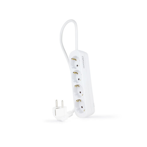Regleta Nanocable 4xSchuko Cable 1.4m...