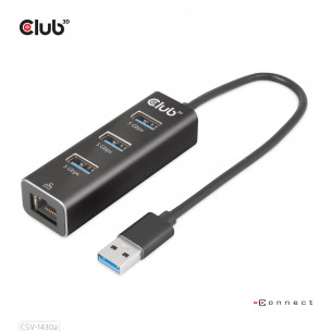 Hub Club 3D USB-A a 3xUSB-A...