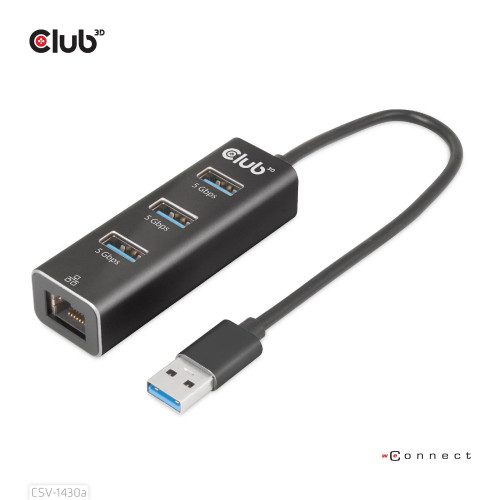 Hub Club 3D USB-A a 3xUSB-A...
