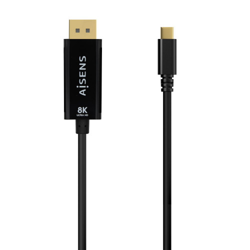 Cable AISENS USB-C/M a DP/M 0.8m...