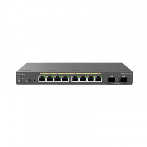 Switch EnGenius 8xRJ45 GbE 2xSFP PoE...