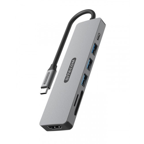Docking Station Sitecom 7en1 USB-C a...