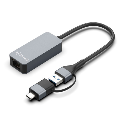 Adaptador AISENS USB-A/C/M a RJ45/H...