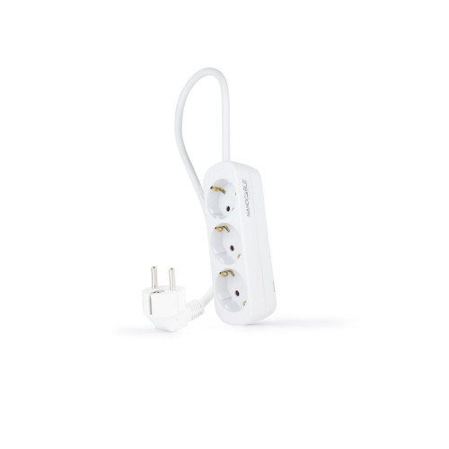 Regleta Nanocable 3xSchuko Cable 1.4m...