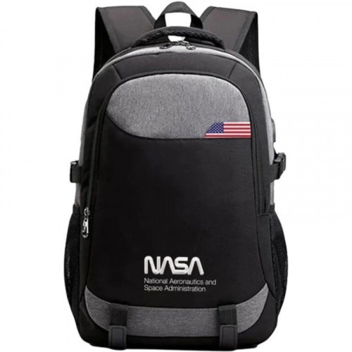 Mochila NASA Oxford 15.6" USB Negra...