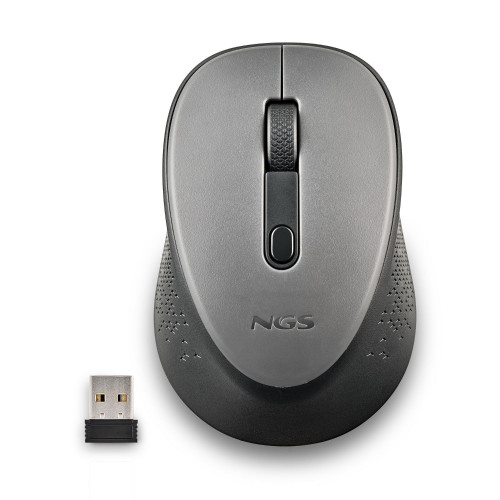 Ratón NGS Dew Gray Wireless 1600dpi Gris