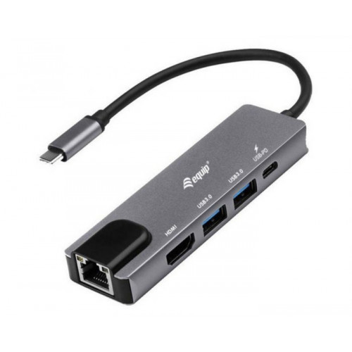 Adaptador EQUIP USB-C 5en1 HDMI RJ45...