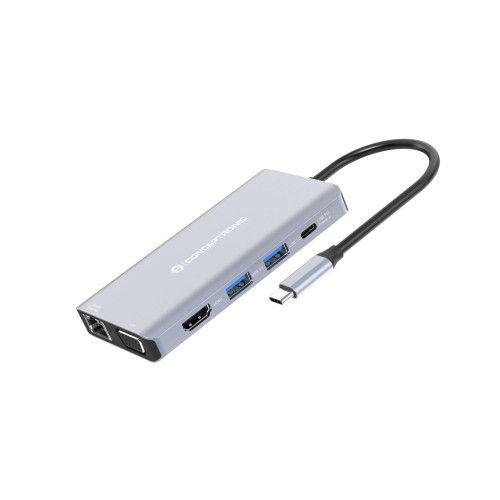 Adaptador CONCEPTRONIC USB-C 10en1...