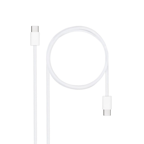 Nanocable USB-C/M-USB-C/M 60W 2m Blanco
