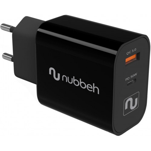 Cargador de Pared NUBBEH 1xUSB-C 30W...