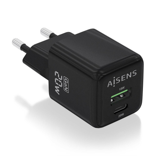 Cargador de Pared AISENS GaN USB-A/C...