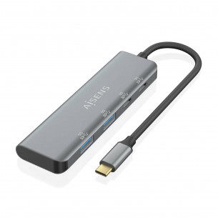 Hub AISENS USB-C a 2xUSB-A...