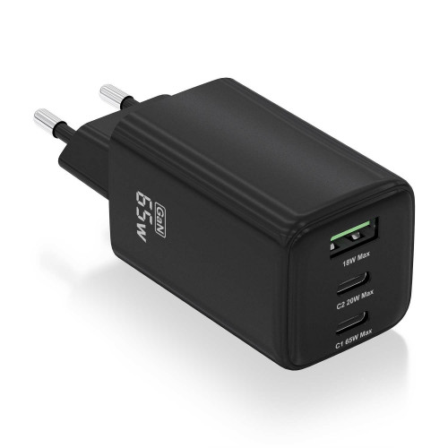 Cargador AISENS USB-A/C 65W Negro...