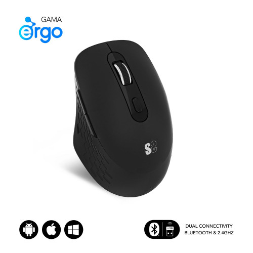 Ratón SUBBLIM Curve Bluetooth Negro...