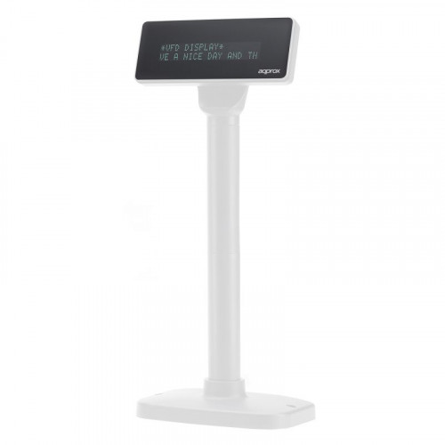 Visor TPV Approx 2 Líneas USB Blanco...