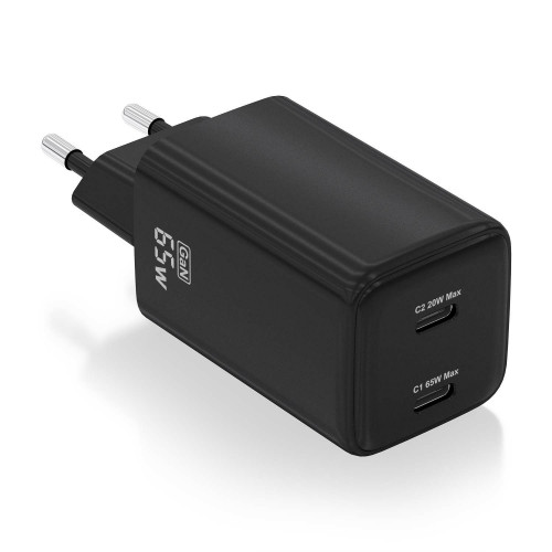 Cargador AISENS 2xUSB-C 65W Negro...