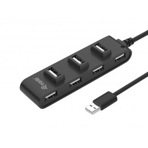 Hub EQUIP 7xUSB 2.0 Negro