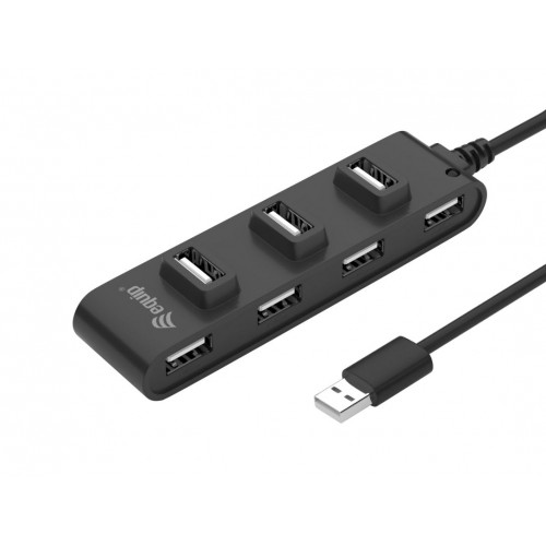 Hub EQUIP 7xUSB 2.0 Negro