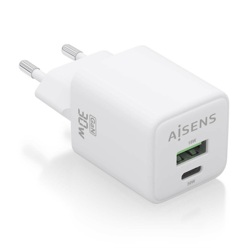 Cargador de Pared AISENS 30W Blanco...
