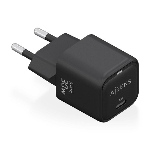 Cargador AISENS GaN 30W 1USB-C Negro...