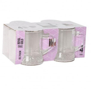 Set 4 Tazas de Vidrio con...