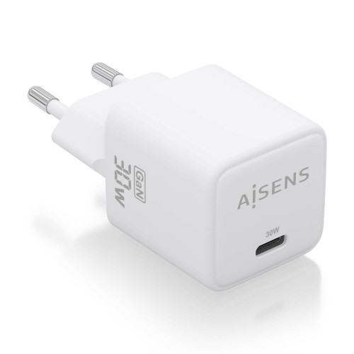 Cargador AISENS GaN 30W 1USB-C Blanco...