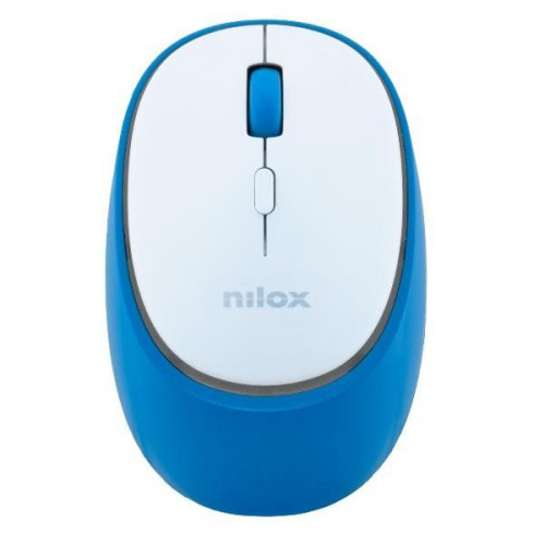 Ratón NILOX Dual-Wireless Blanco/Azul...