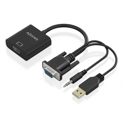 Conversor AISENS VGA/3.5mm/USB-A/M a...