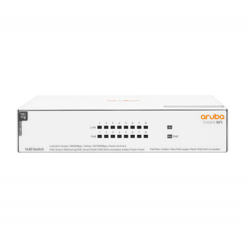 Switch HP Aruba 1430 8xRJ45 GbE PoE...