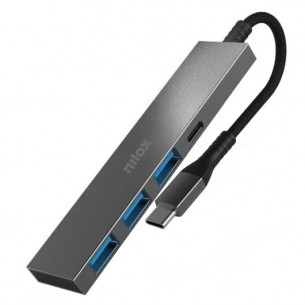Hub NILOX USB-C a 3xUSB-A /...