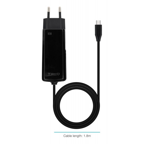 Cargador TooQ USB-C PD 90W Negro...