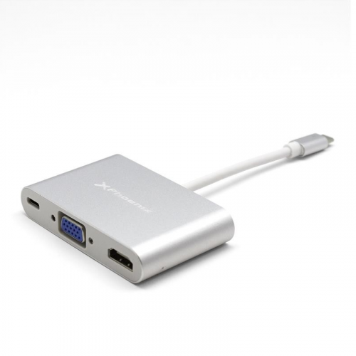 Dock USB-C PHOENIX Multipuerto 3 en 1...
